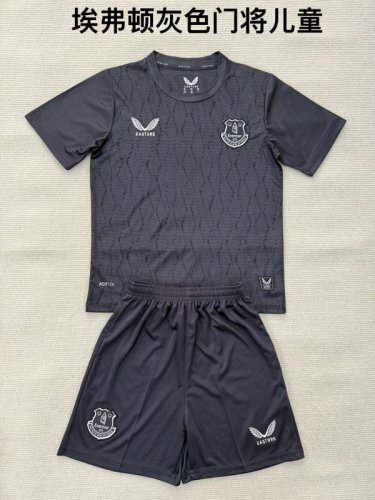 25-26 Everton Goalkeeper Kids Cheap Soccer Jerseys