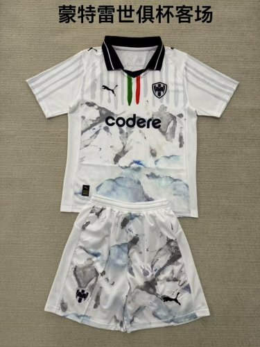 25-26 Monterrey Goalkeeper Kids Cheap Soccer Jerseys