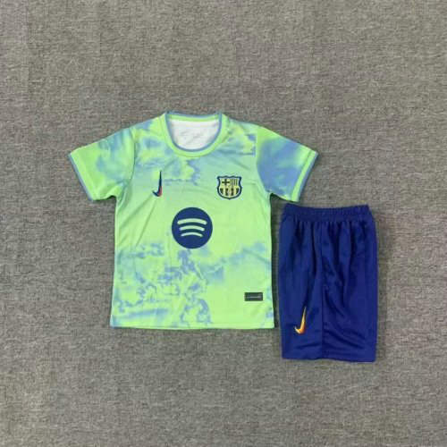 25-26 Barcelona Special Kids Cheap Soccer Jerseys