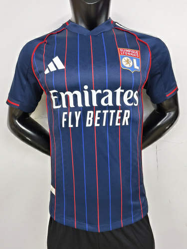 25-26 Lyon Away Player Version Cheap Soccer Jerseys