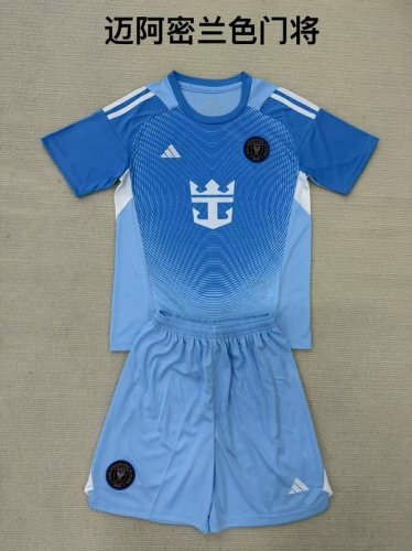 25-26 Inter Miami Goalkeeper Kids Cheap Soccer Jerseys