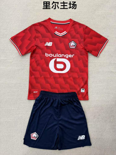 25-26 Lille Home Kids Cheap Soccer Jerseys