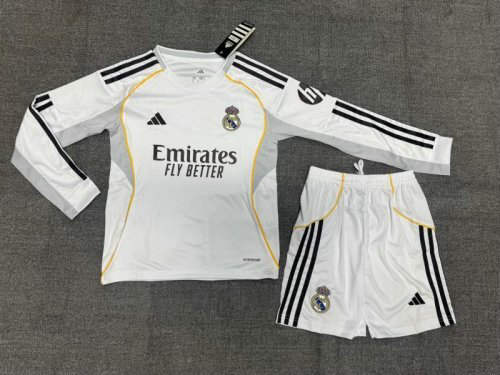 25-26 Real Madrid Home Kids Cheap Soccer Jerseys