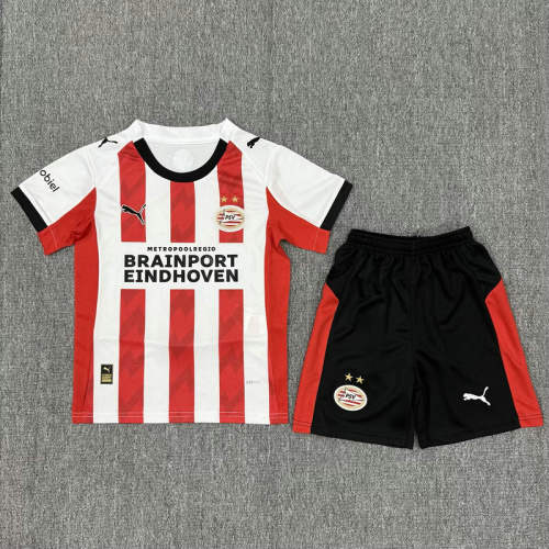 25-26 Eindhoven Home Kids Cheap Soccer Jerseys