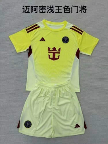 25-26 Inter Miami Goalkeeper Kids Cheap Soccer Jerseys