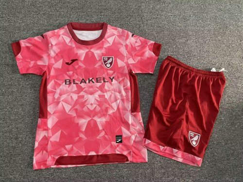25-26 Norwich City Third Kids Cheap Soccer Jerseys