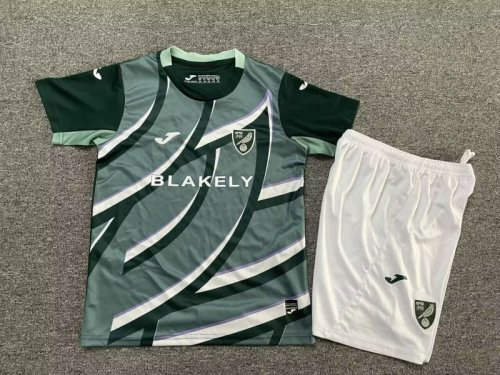 25-26 Norwich City Away Kids Cheap Soccer Jerseys
