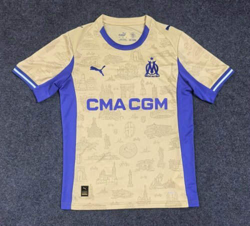 25-26 Marseille Fourth Cheap Soccer Jerseys