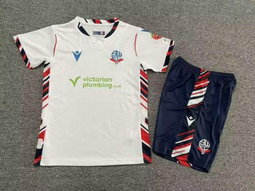 25-26 Bolton Home Kids Cheap Soccer Jerseys