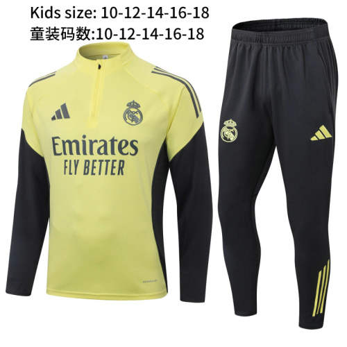 25-26 Real Madrid Kids Long Sleeve tracksuit