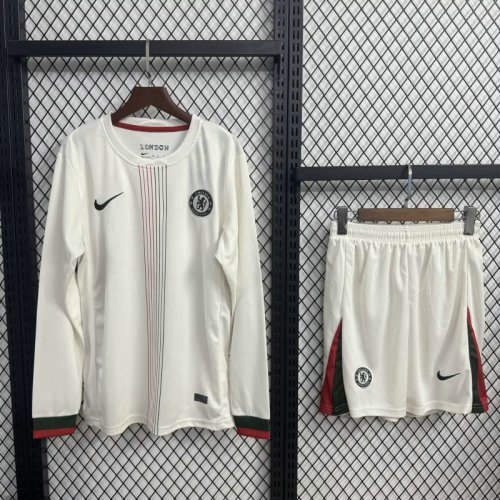25-26 Chelsea Away Long Sleeve Cheap Soccer Jerseys