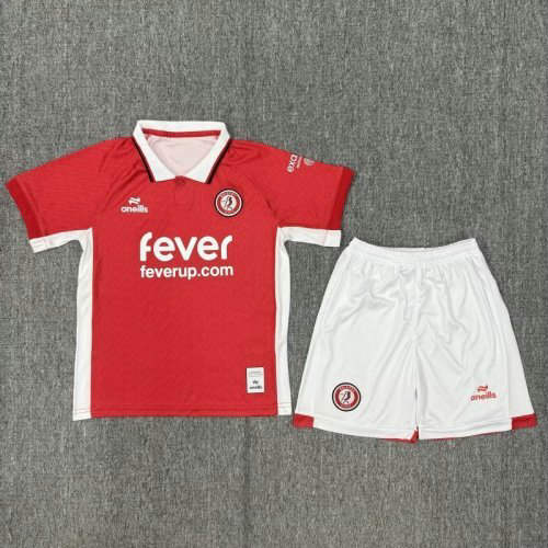 25-26 Bristol Home Kids Cheap Soccer Jerseys