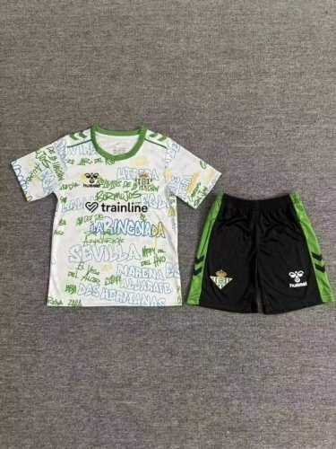 25-26 Real Betis Kids Training Soccer Suit 