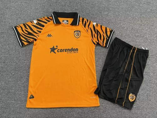 25-26 Hull City Home Kids Cheap Soccer Jerseys 