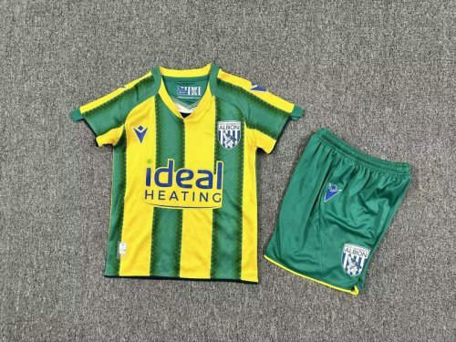 25-26 West Bromwich Away Kids Cheap Soccer Jerseys
