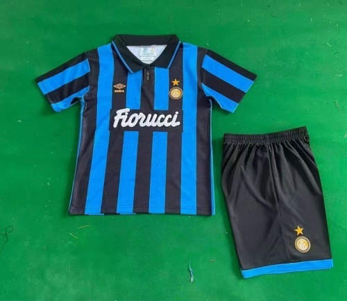92-94 Inter Milan Home Kids Cheap Soccer Jerseys
