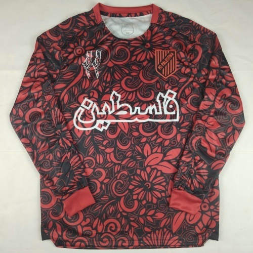 2025 Palestine Special Long Sleeve Cheap Soccer Jerseys