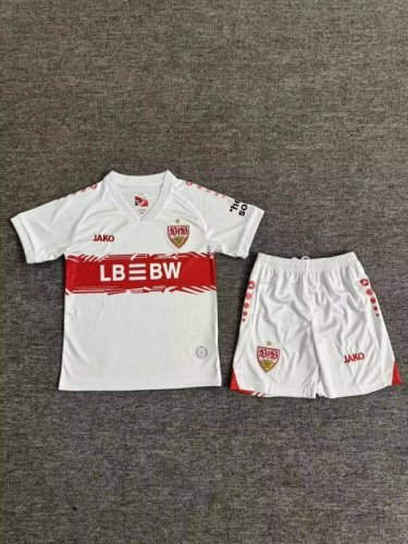 25-26 Stuttgart Home Kids Cheap Soccer Jerseys 