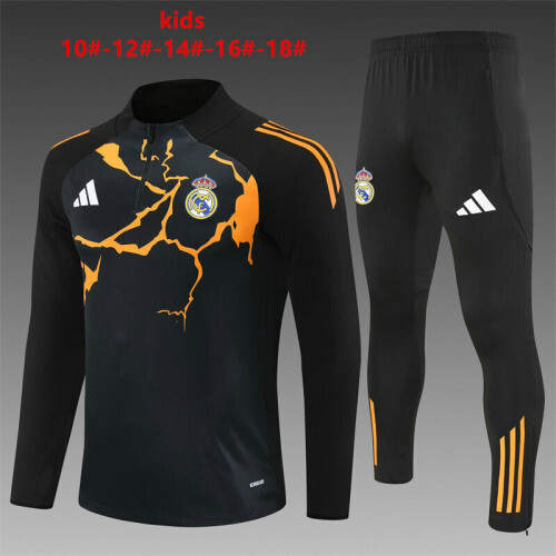 25-26 Real Madrid Kids Long Sleeve tracksuit