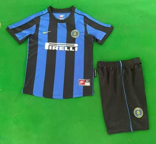 99-00 Inter Milan Home Kids Cheap Soccer Jerseys