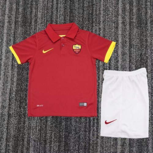 14-15 Roma Home Kids Cheap Soccer Jerseys 