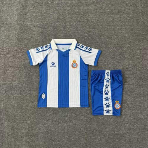 25-26 Spanish Home Kids Cheap Soccer Jerseys