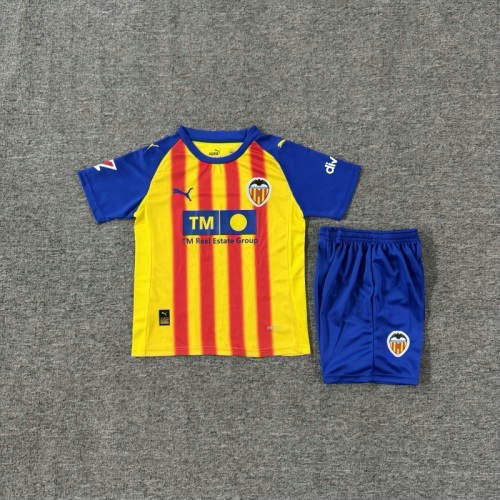 25-26 Valencia Third Kids Cheap Soccer Jerseys