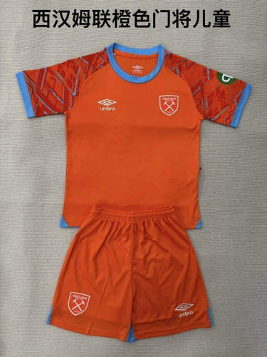 25-26 West Ham Goalkeeper Kids Cheap Soccer Jerseys