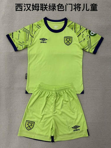 25-26 West Ham Goalkeeper Kids Cheap Soccer Jerseys