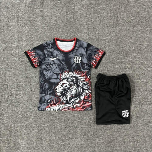 25-26 Barcelona Special Kids Cheap Soccer Jerseys