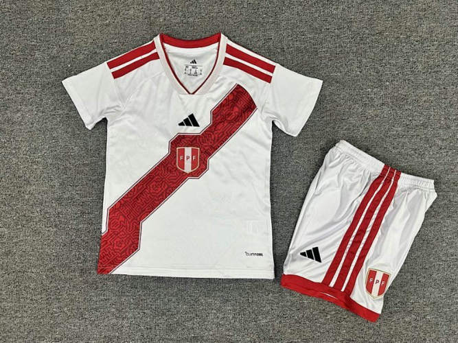 26-27 Peru Home Kids Cheap Soccer Jerseys