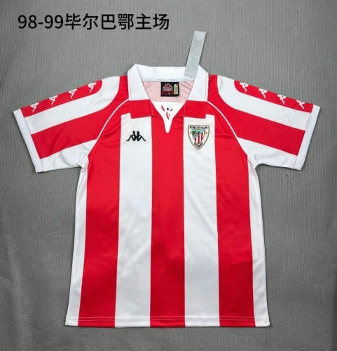 98-99 Athletic Bilbao Home Retro Cheap Soccer Jerseys