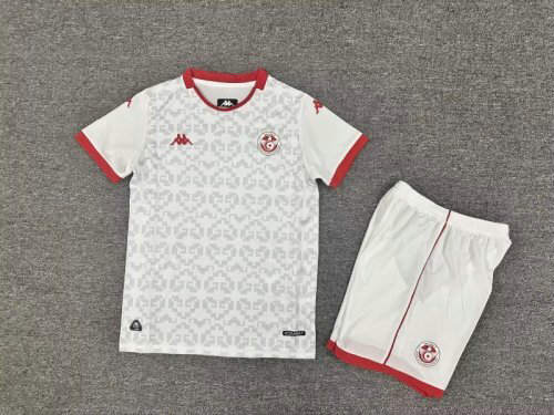 25-26 Tunisia Away Kids Cheap Soccer Jerseys