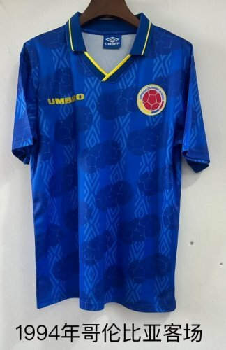 1994 Colombia Away Retro Cheap Soccer Jerseys