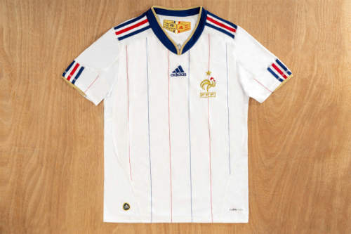2010 France Away Retro Cheap Soccer Jerseys