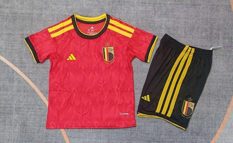 2026 Belgium Home Kids Cheap Soccer Jerseys
