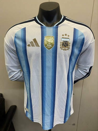 26-27 Argentina Home Long Sleeves Player Version Cheap Soccer Jerseys