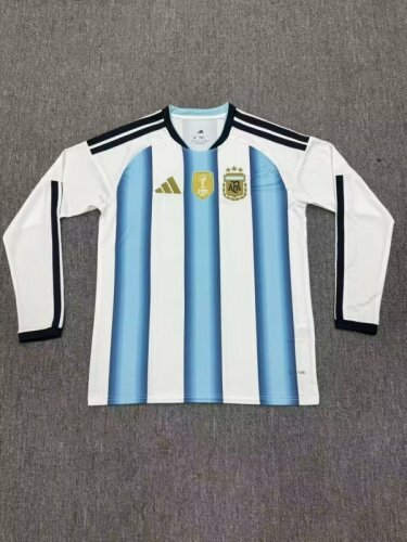 26-27 Argentina Home Long Sleeve Cheap Soccer Jerseys 