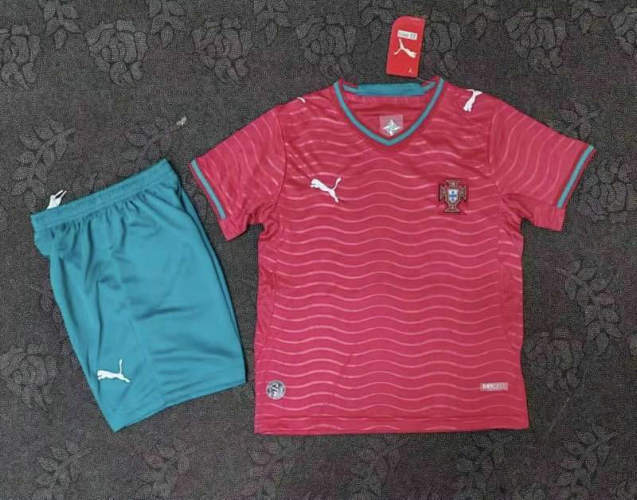 2026 Portugal Home Kids Cheap Soccer Jerseys