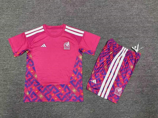 2026 Mexico Goalkeeper Kids Cheap Soccer Jerseys