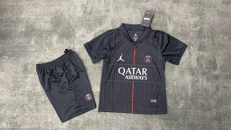 25-26 Paris Fourth Kids Cheap Soccer Jerseys
