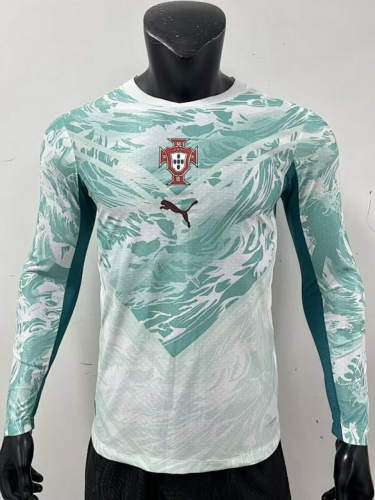 26-27 Portugal Away Long Sleeves Player Version Cheap Soccer Jerseys
