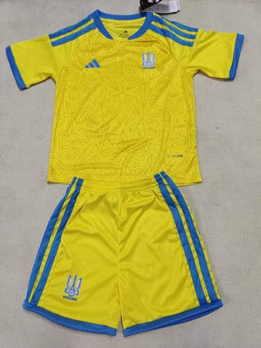 26-27 Ukraine Home Kids Cheap Soccer Jerseys 