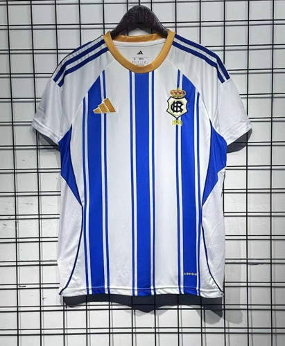 25-26 Recreativo de Huelva Home Cheap Soccer Jerseys
