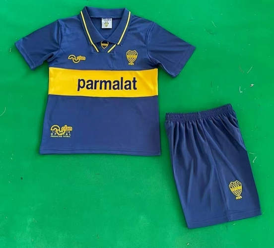 Boca Juniors Home Kids Cheap Soccer Jerseys 