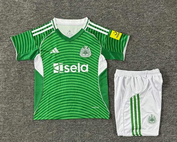 25-26 Newcastle United Away Kids Cheap Soccer Jerseys