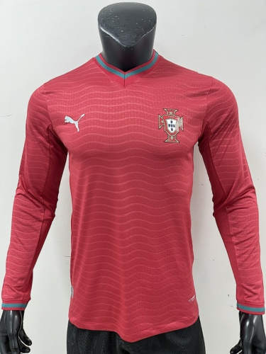 2026 Portugal Home Long Sleeve Cheap Soccer Jerseys