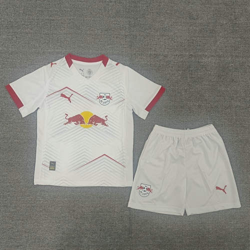 25-26 Leipzig Home Kids Cheap Soccer Jerseys
