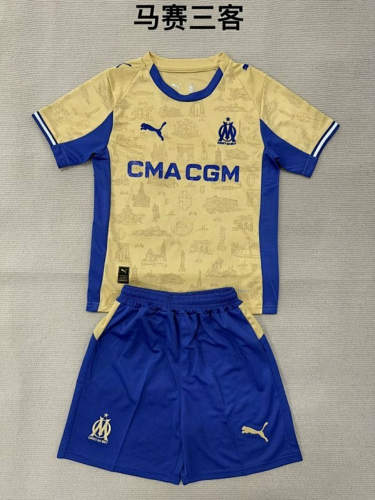 25-26 Marseille Fourth Cheap Soccer Jerseys