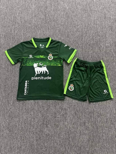 25-26 Racing de Santander Away Kids Cheap Soccer Jerseys
